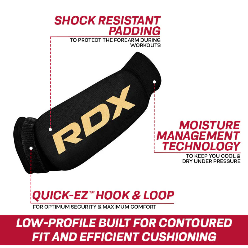 RDX FB Protezioni per avambraccio certificate CE per allenamento di boxe, MMA e sport da combattimento Certificato OEKO-TEX® Standard 100 - Image 3