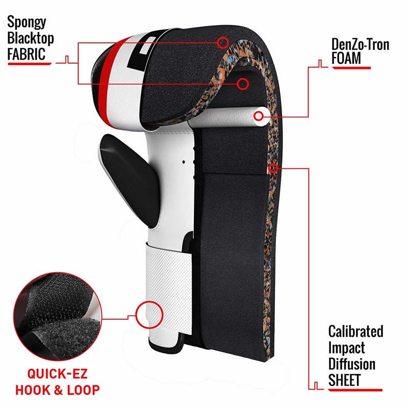RDX 1R Guanti Boxe Da Borsa Rosso - Image 3
