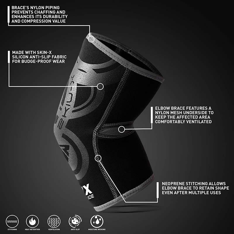 RDX E1 Manicotto Di Supporto Per Il Gomito - Image 2
