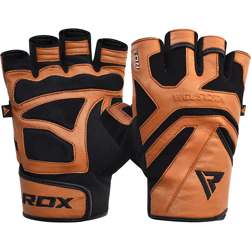 RDX S12 Guanti Da Fitness In Pelle Da Allenamento - Image 5