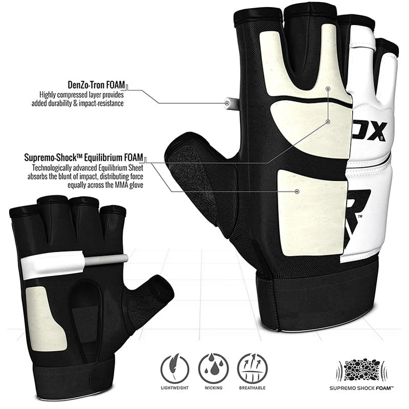 RDX T2 Guanti Taekwondo Bianco - Image 2
