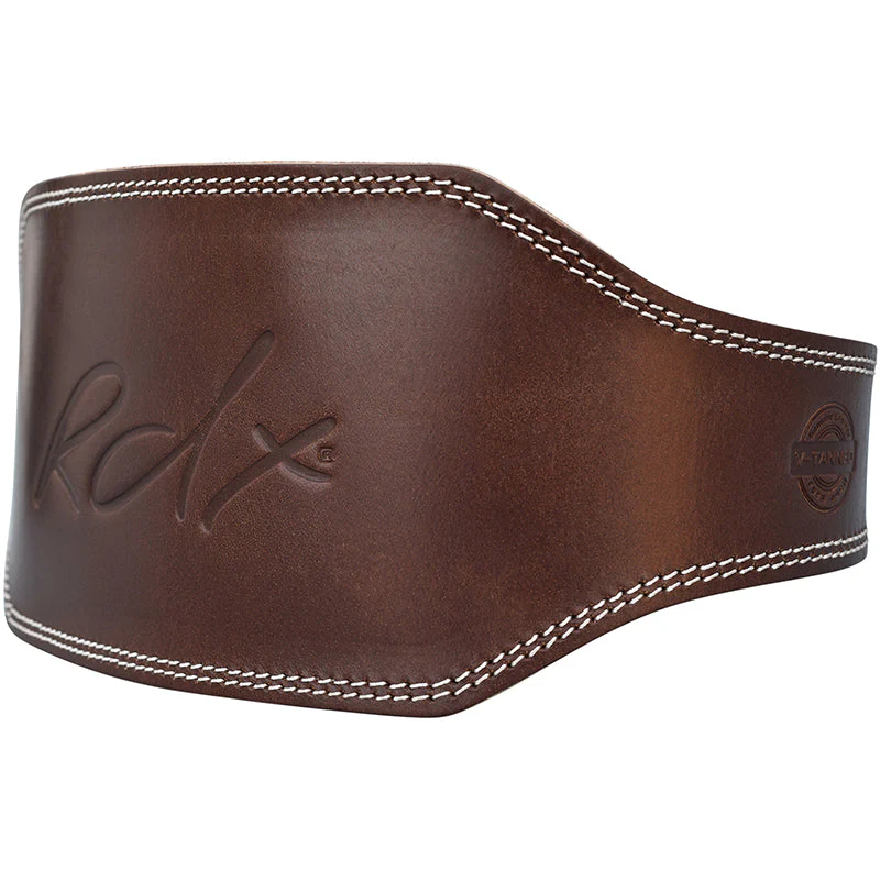 RDX 6 Pollici In Pelle Marrone Cintura Per Il Sollevamento Pesi - Image 7