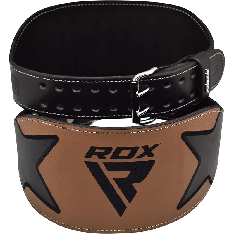 RDX 6 Pollici In Pelle Per Il Sollevamento Pesi Cintura Da Palestra