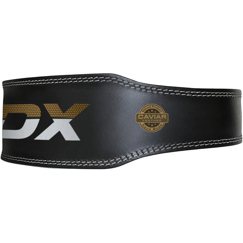 RDX CINTURA DA 4 POLLICI IN PELLE IMBOTTITA PER IL SOLLEVAMENTO PESI - Image 3
