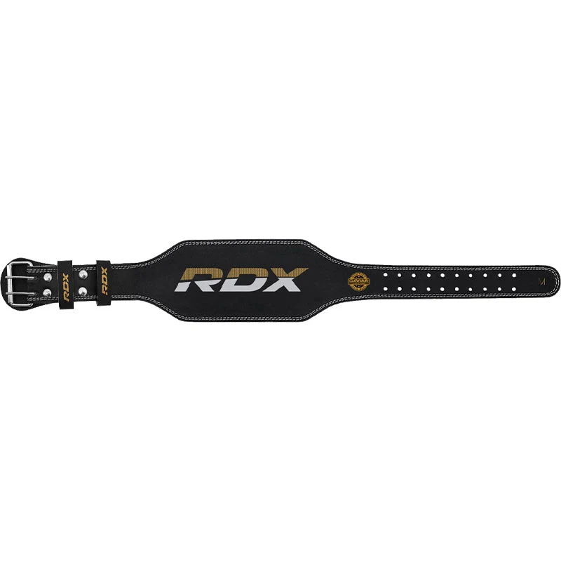 RDX CINTURA DA 4 POLLICI IN PELLE IMBOTTITA PER IL SOLLEVAMENTO PESI - Image 4