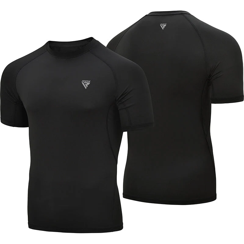 RDX T15 Mezza Maniche Nero Rash Guard - Image 3