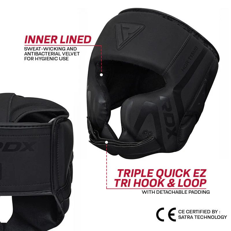RDX T15 Noir Protettore Guanciale Guardia Testa - Image 3