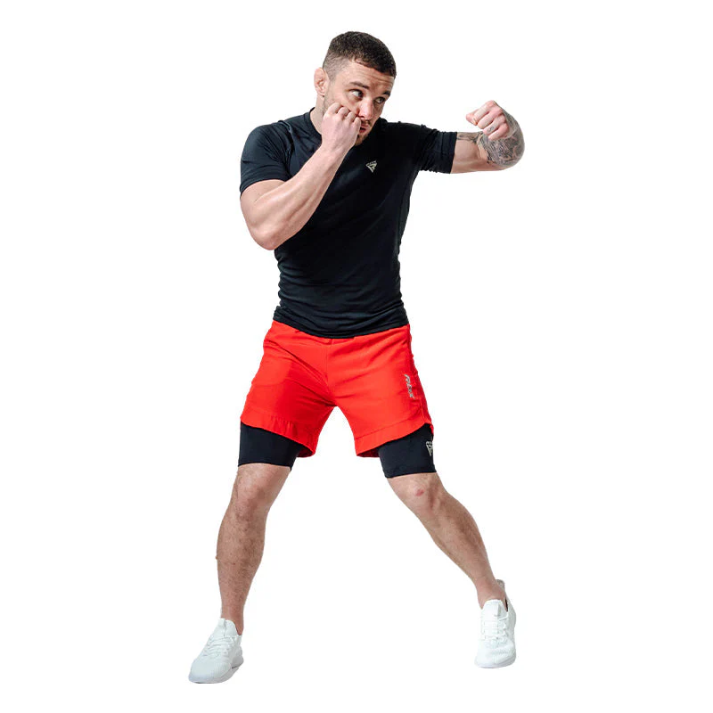 T16 Pantaloncini da MMA a compressione 2 in 1  - Image 20