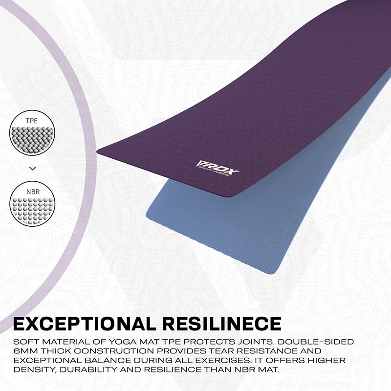 RDX UM 6mm TPE Gomma Yoga Mat - Image 3