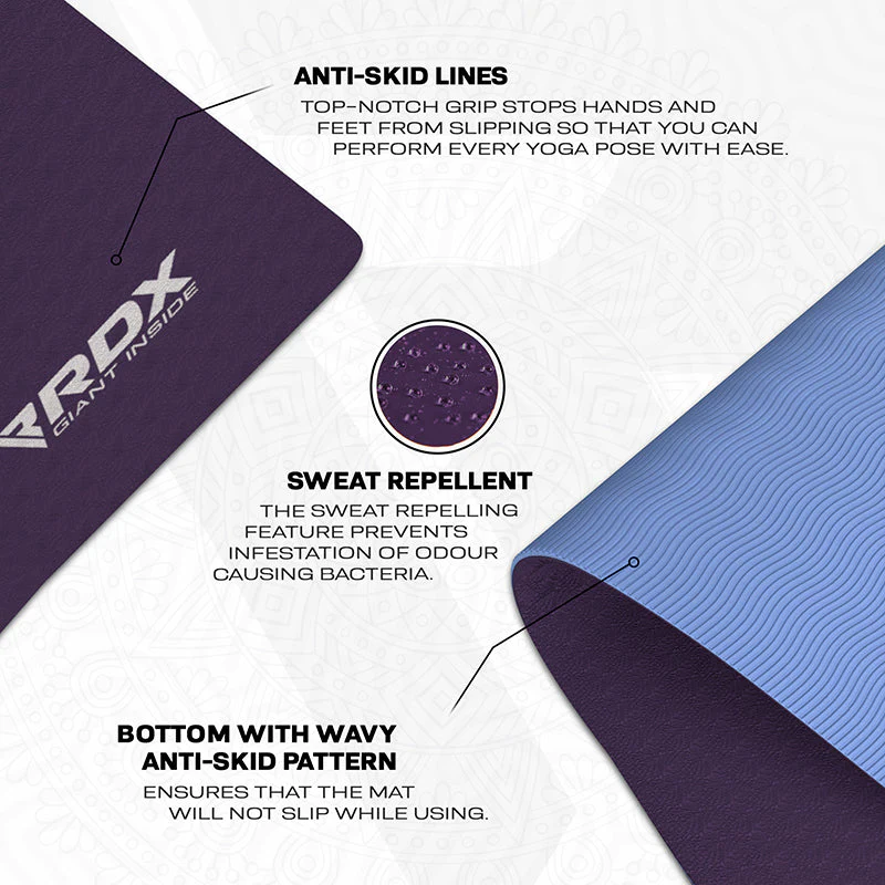 RDX UM 6mm TPE Gomma Yoga Mat - Image 5