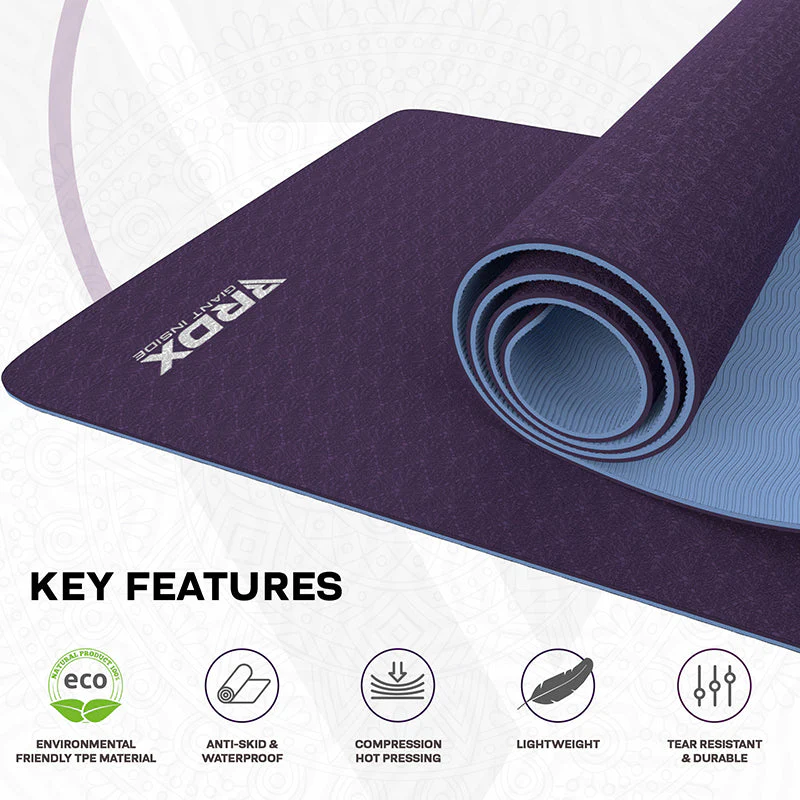 RDX UM 6mm TPE Gomma Yoga Mat - Image 6