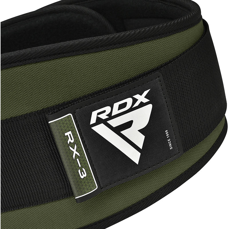 RDX X3 6 POLLICI CINTURA DA PALESTRA PER SOLLEVAMENTO PESI - Image 18