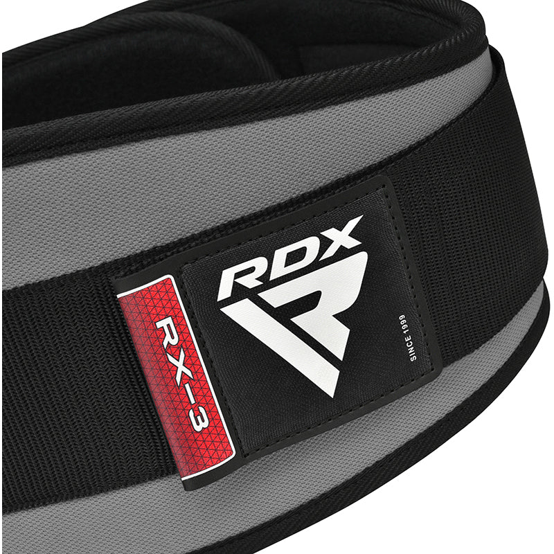 RDX X3 6 POLLICI CINTURA DA PALESTRA PER SOLLEVAMENTO PESI - Image 7