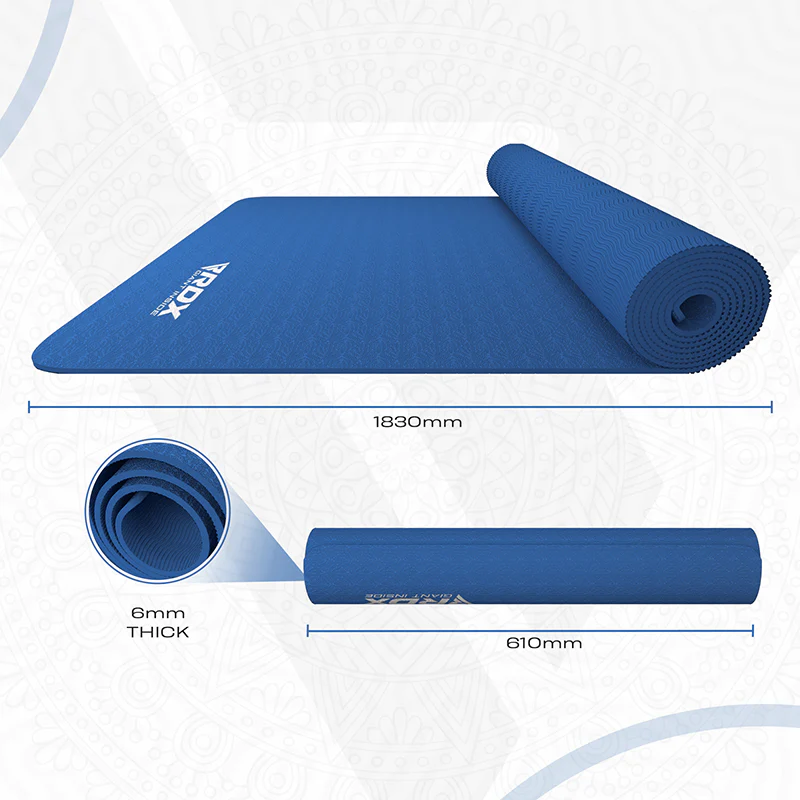 RDX YM 6mm TPE Gomma Yoga Mat - Image 10