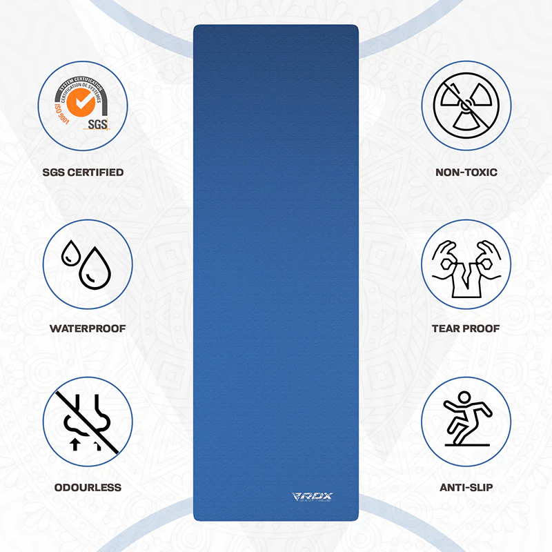 RDX YM 6mm TPE Gomma Yoga Mat - Image 11