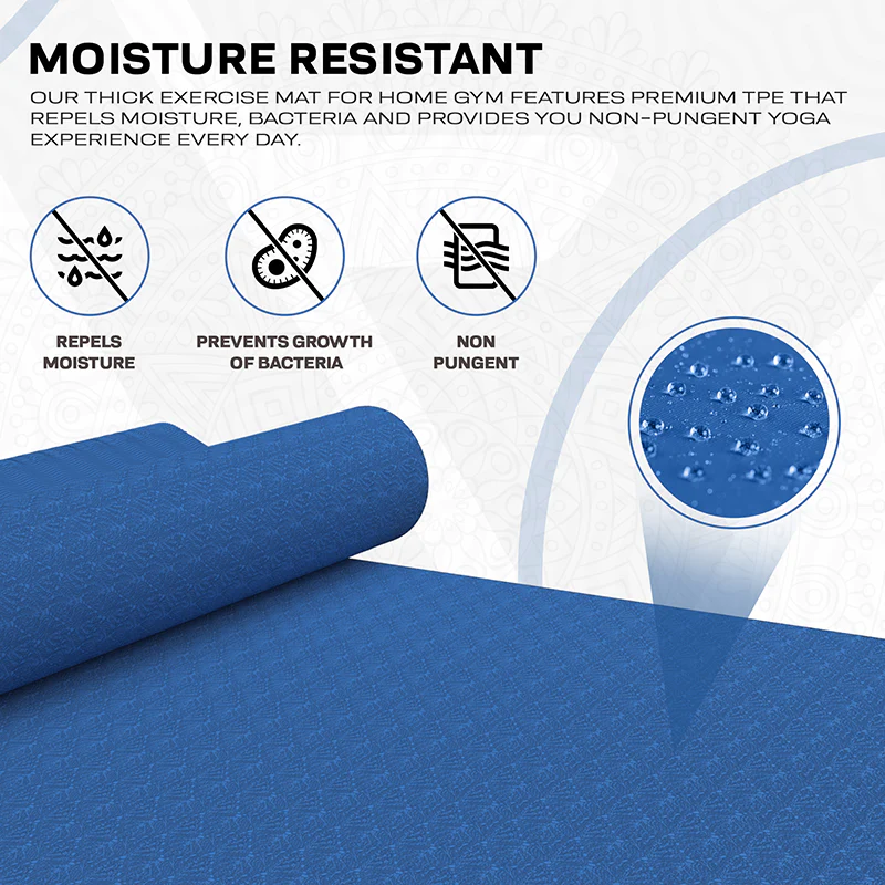 RDX YM 6mm TPE Gomma Yoga Mat - Image 12