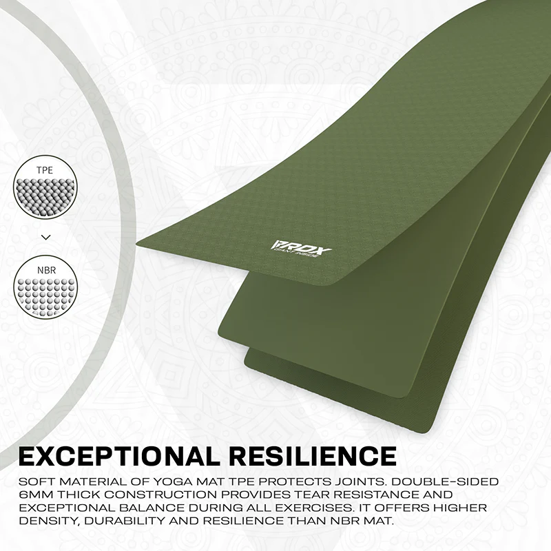RDX YM 6mm TPE Gomma Yoga Mat - Image 15