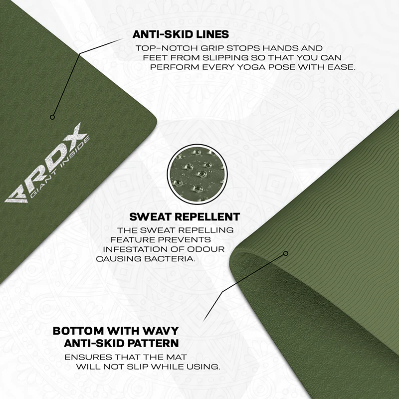 RDX YM 6mm TPE Gomma Yoga Mat - Image 17
