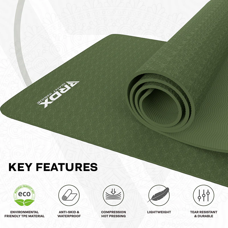 RDX YM 6mm TPE Gomma Yoga Mat - Image 18