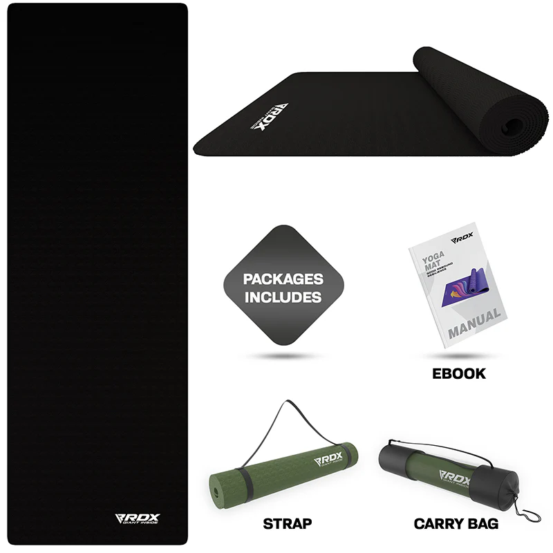 RDX YM 6mm TPE Gomma Yoga Mat - Image 2