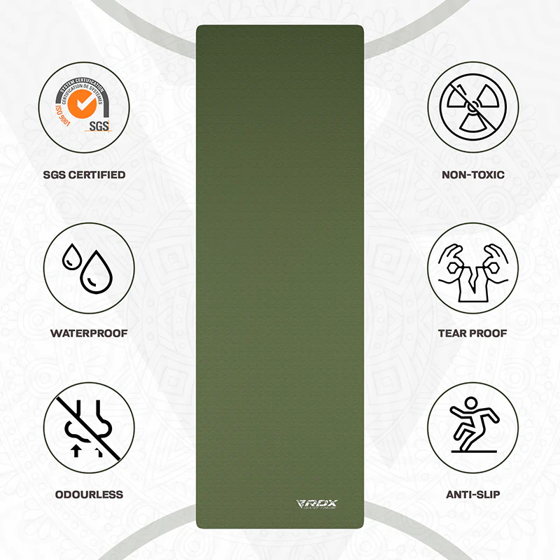 RDX YM 6mm TPE Gomma Yoga Mat - Image 20