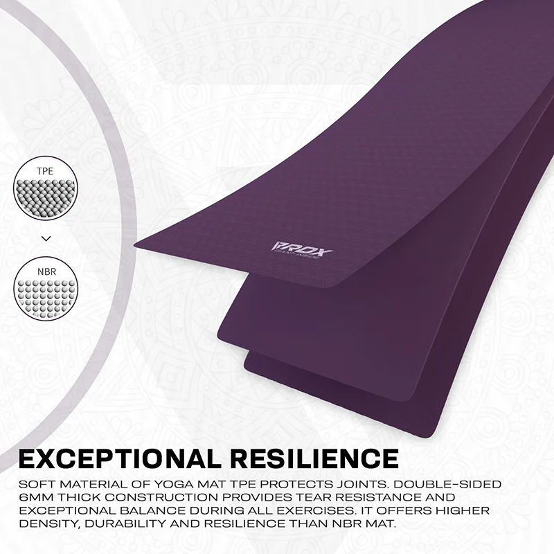 RDX YM 6mm TPE Gomma Yoga Mat - Image 26