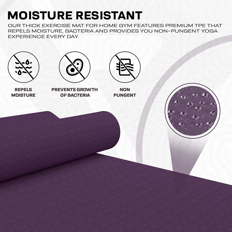 RDX YM 6mm TPE Gomma Yoga Mat - Image 30
