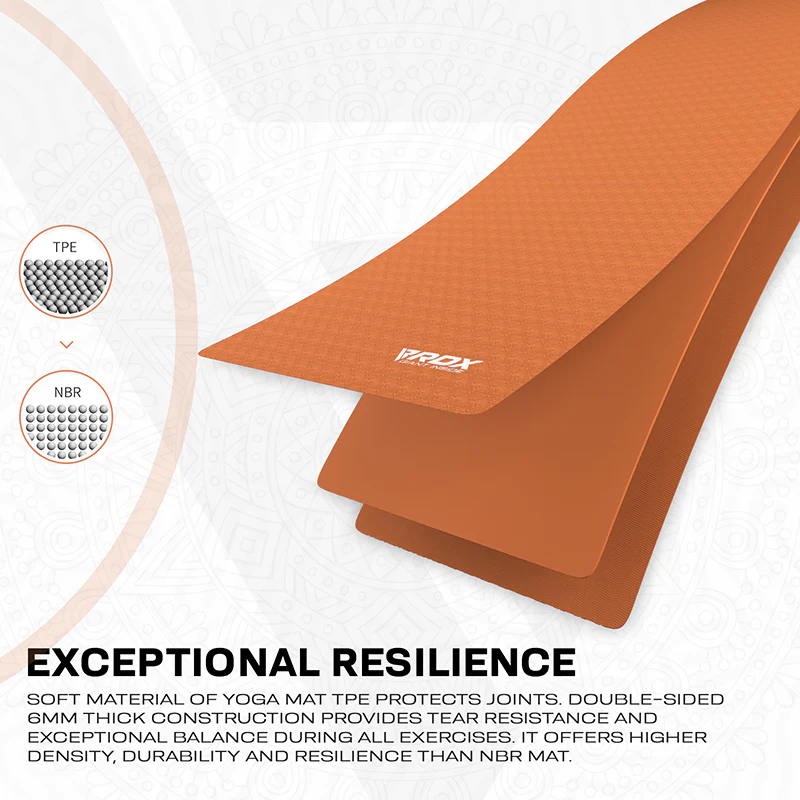 RDX YM 6mm TPE Gomma Yoga Mat - Image 35