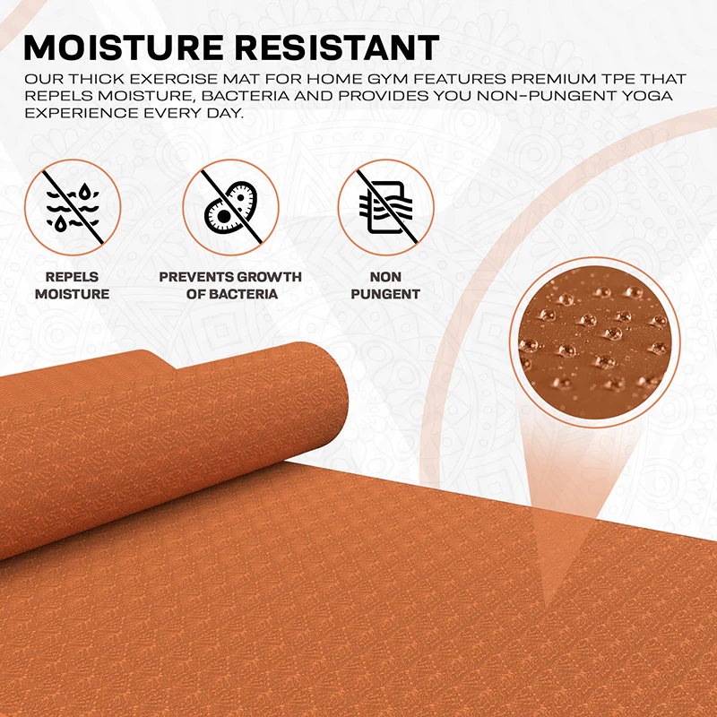 RDX YM 6mm TPE Gomma Yoga Mat - Image 39